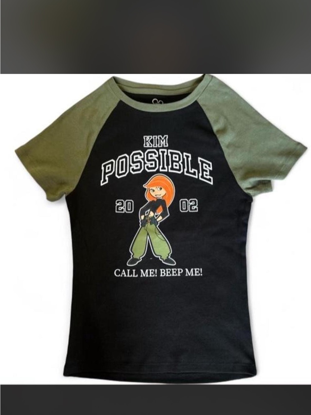 NWT Kim Possible Graphic Raglan (M).